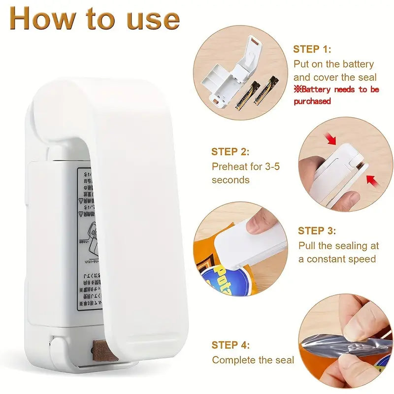 1 vnt. mini vakuuminis maisto sandarinimo aparatas su skaitmeniniu valdymu