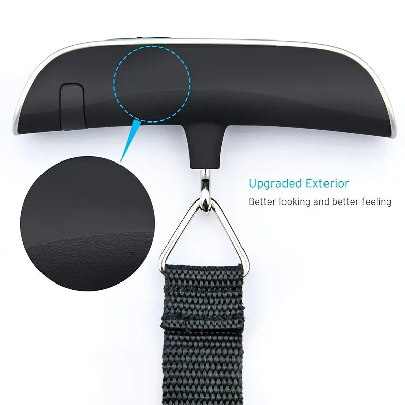 1 vnt. 50 kg (110 lb) skaitmeninės rankinės bagažo svarstyklės