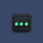 Šviečiantys tamsoje sienų lipdukai - 4 vnt.