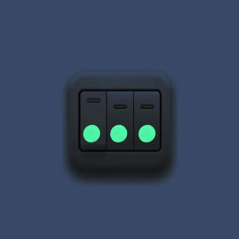 Šviečiantys tamsoje sienų lipdukai - 4 vnt.