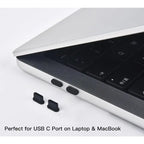 Apsauginiai dangteliai USB-C jungtims