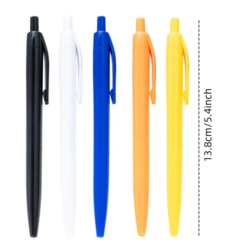 Spalvoti rutuliniai rašikliai, vidutinis rašymo storis (1 mm)