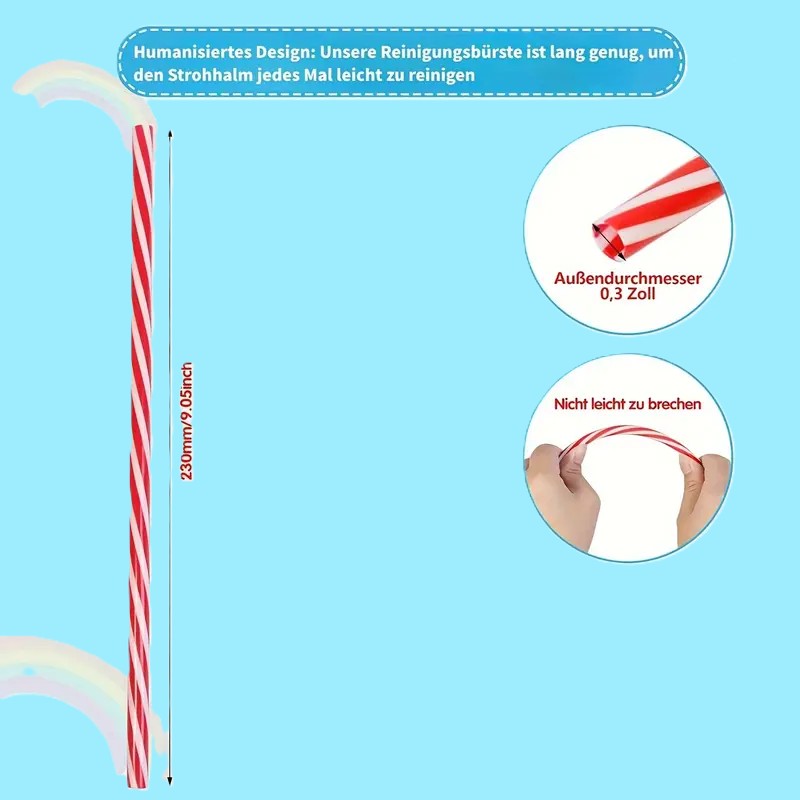 Daugkartinio naudojimo kieti šiaudeliai – 4 vnt.