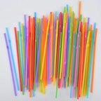 Daugkartinio naudojimo plastikiniai šiaudeliai – 3 vnt.