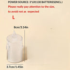 LED liepsnos imitacijos žvakės - 1 vnt.