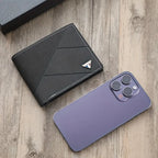 Vyriška piniginė, trumpas vizitinių kortelių laikiklis