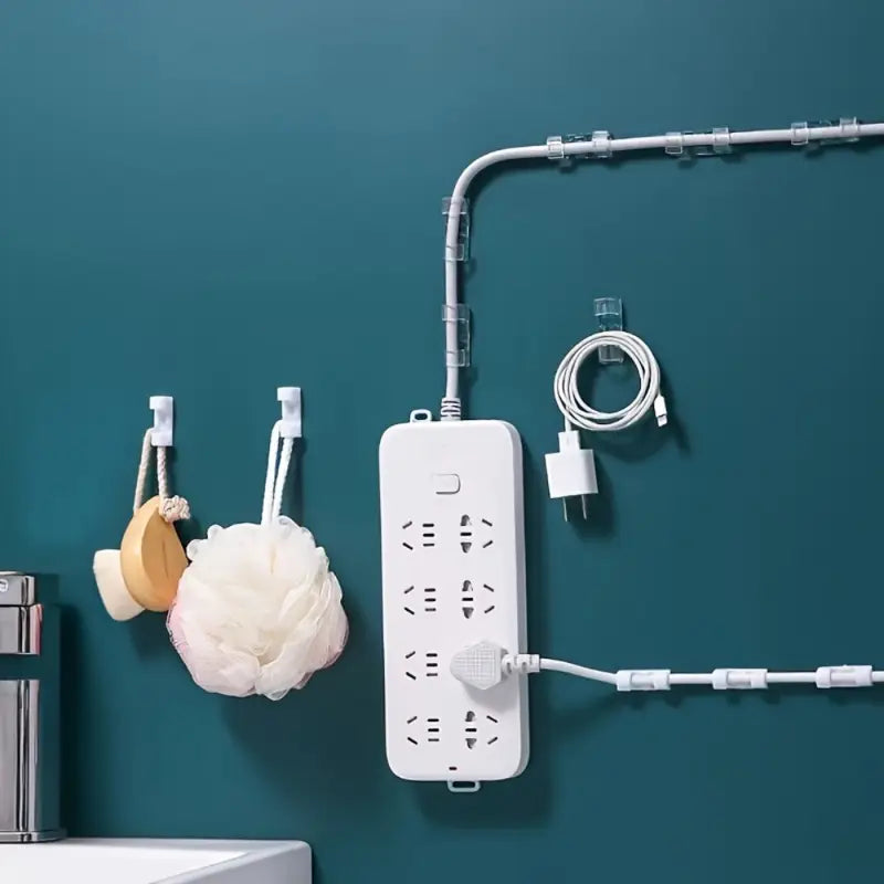 Skaidrūs plastikiniai kabelių tvirtinimo spaustukai