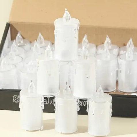 LED liepsnos imitacijos žvakės - 1 vnt.