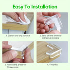 PVC skaidrus kampinis apsauginis profilis nuo susidūrimų