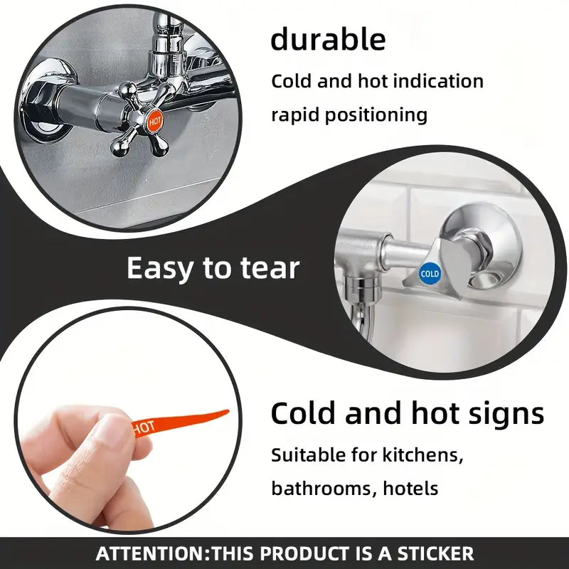 Karšto ir šalto vandens etiketės
