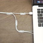 Skaidrūs plastikiniai kabelių tvirtinimo spaustukai