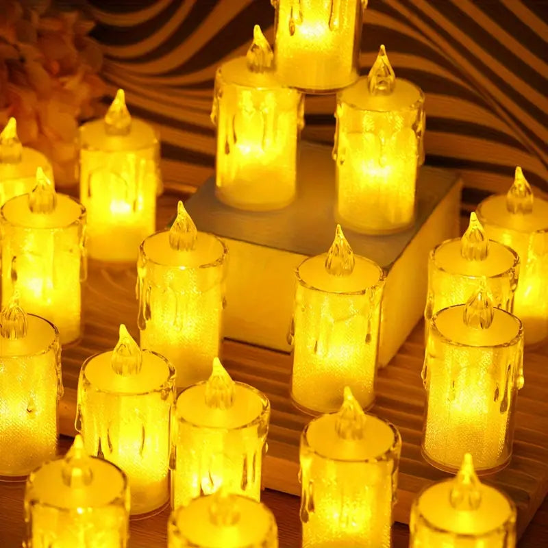 LED liepsnos imitacijos žvakės - 1 vnt.