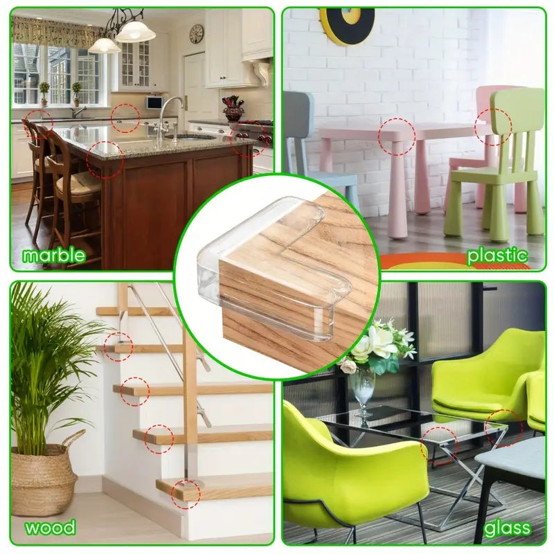 PVC skaidrus kampinis apsauginis profilis nuo susidūrimų