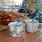 Daugkartinio naudojimo kieti šiaudeliai – 4 vnt.