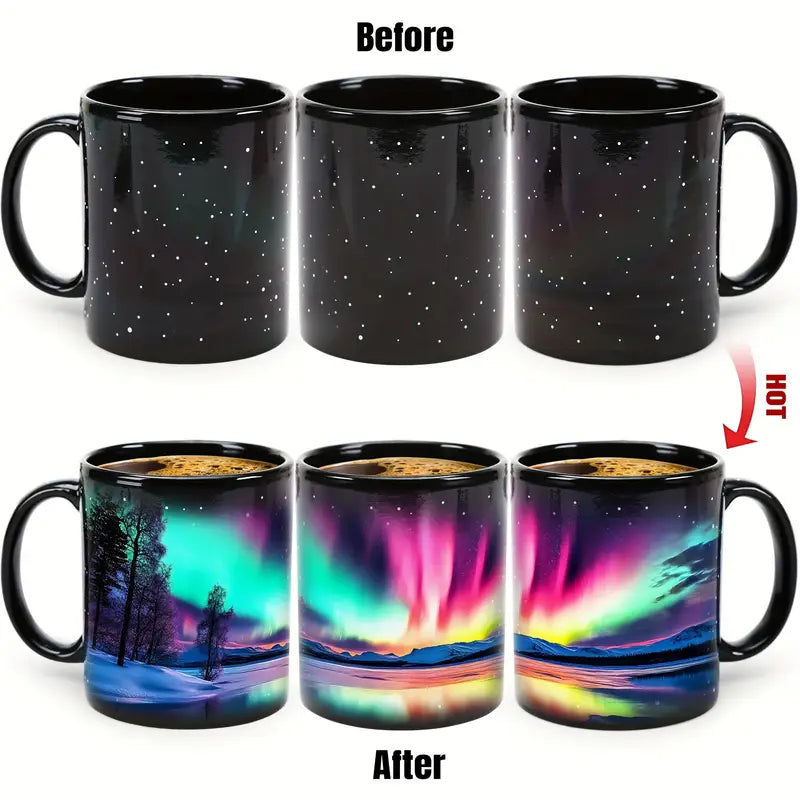 MugKiss 11oz Šiaurės pašvaistės spalvos