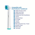 Minkštų šerių pakaitinės dantų šepetėlių galvutės