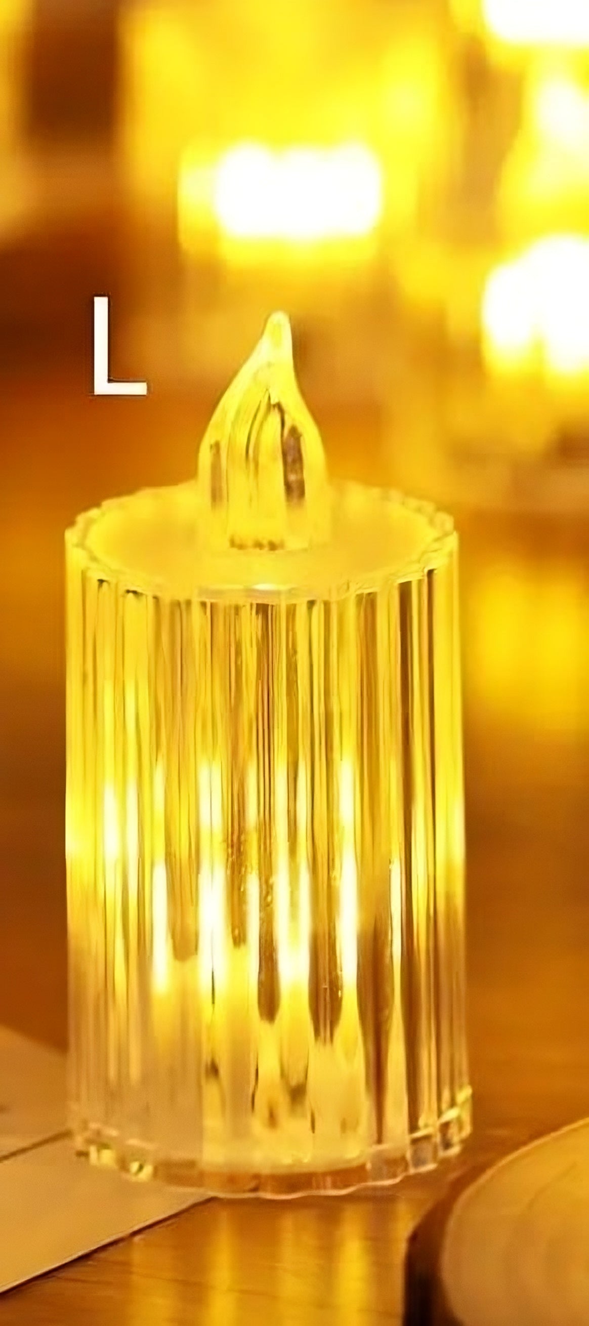 LED liepsnos imitacijos žvakės - 1 vnt.