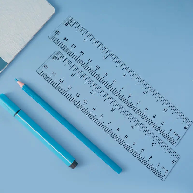 Skaidri ABS plastikinė liniuotė